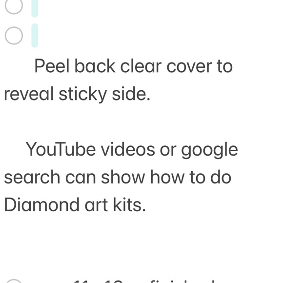 47-8. Floral Heart Diamond Art Kit - Picture 8 of 8